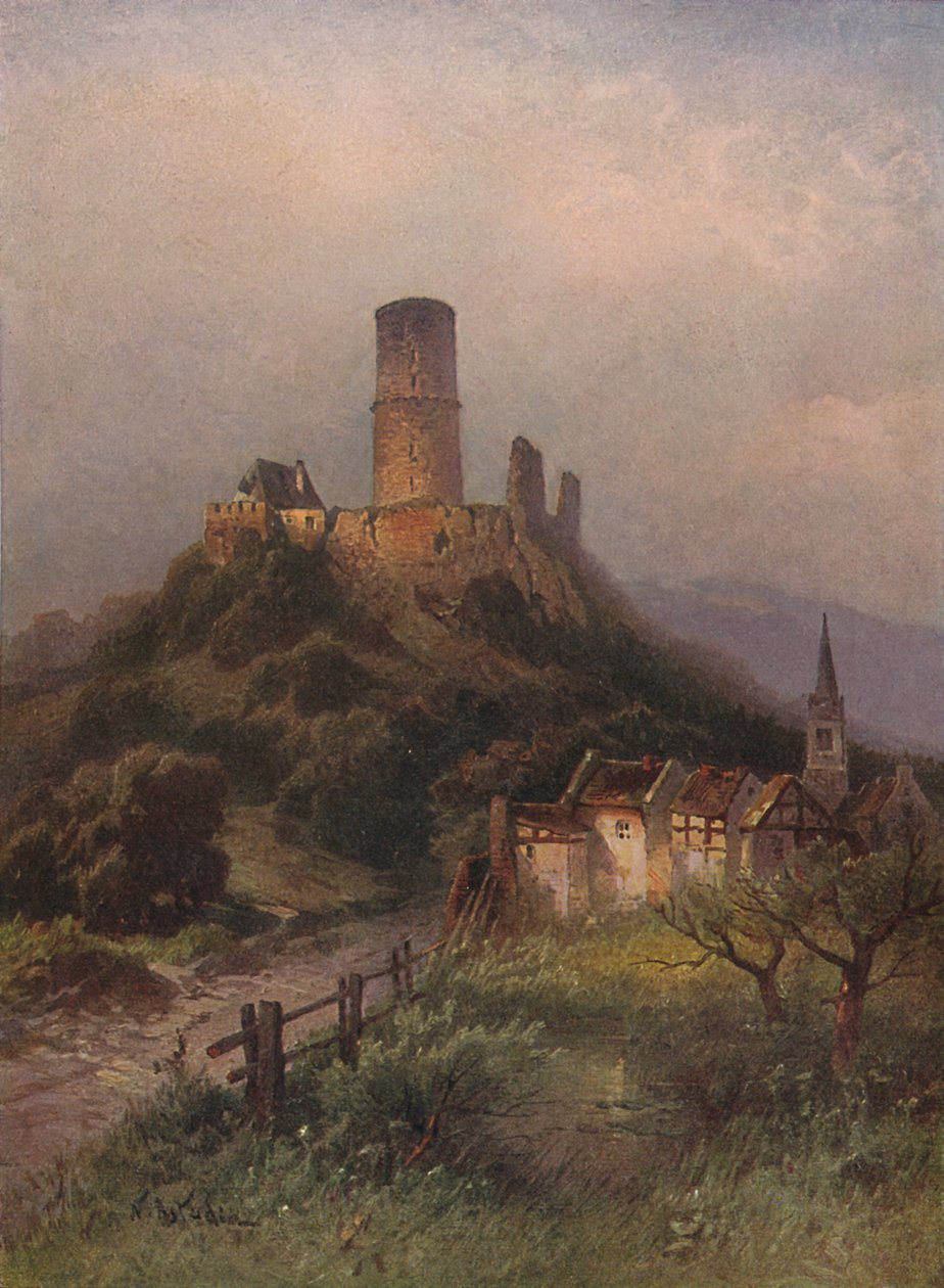 Die Godesburg, Godesburg Burg, 1923 von Nicolai Astudin
