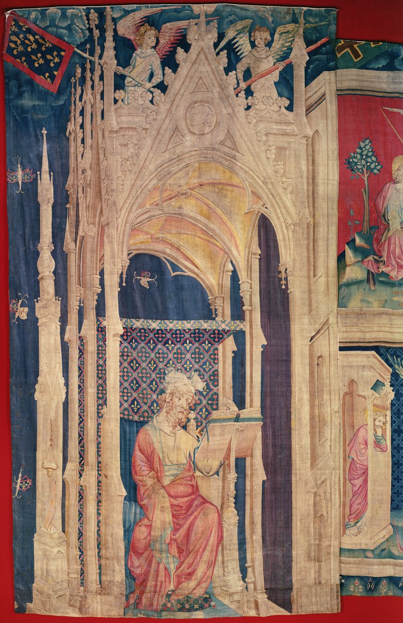 Der Leser, aus dem Apokalypse-Teppich von Angers, 1373-87 (Teppich) von Nicolas Bataille