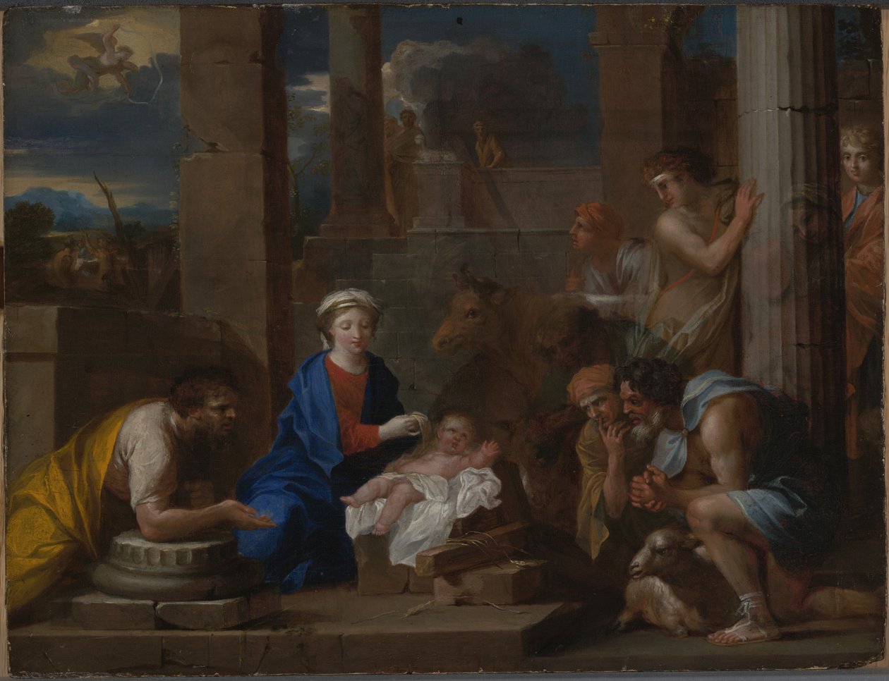 Die Anbetung der Hirten, ca. 1660-70 von Nicolas Pierre Loir