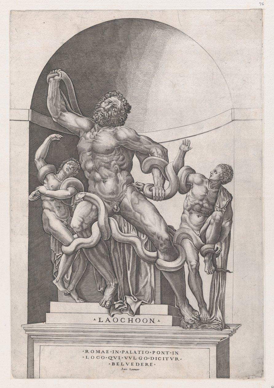 Speculum Romanae Magnificentiae: Laokoon von Nicolas Beatrizet