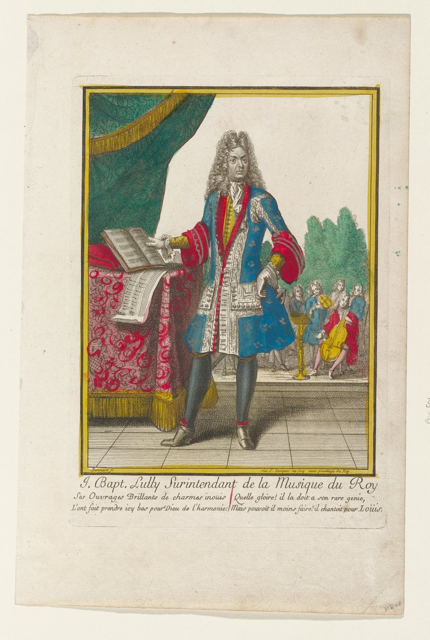 J. Baptiste Lully, Oberaufseher der Musik des Königs von Nicolas Bonnart