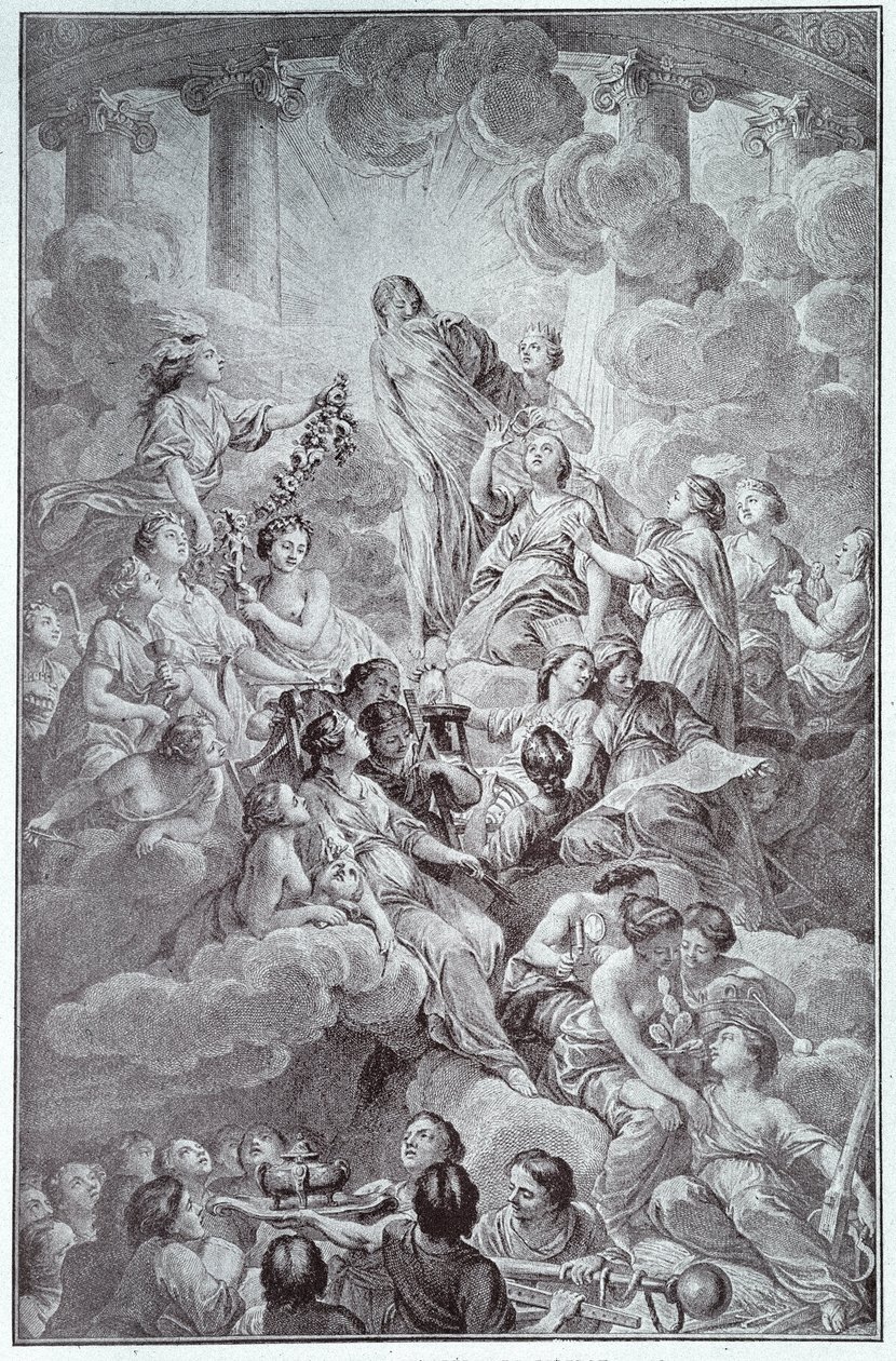 Frontispiz der Enzyklopädie von Denis Diderot (1713-1784) und Jean le Rond d