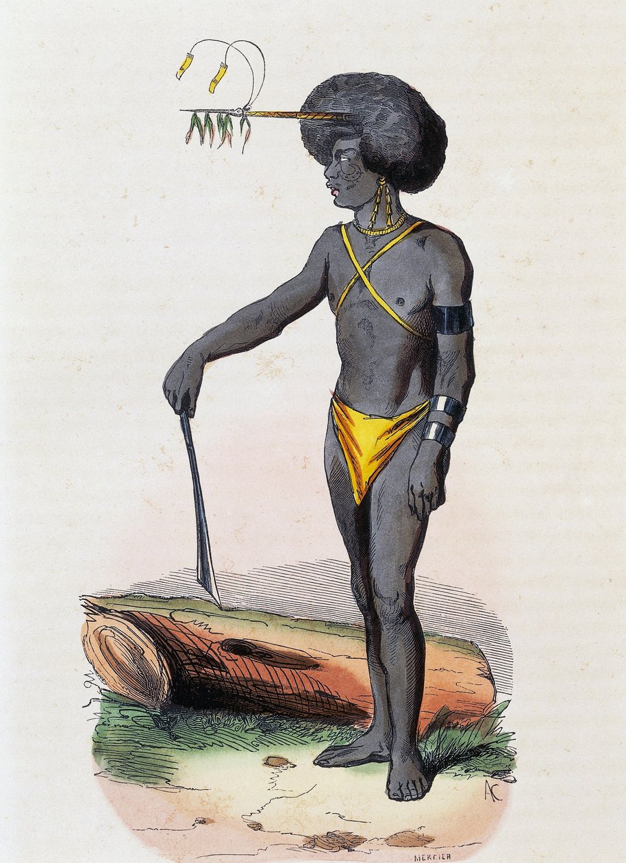 Papuas aus Porto Dory (Neuguinea) von Nicolas Dally