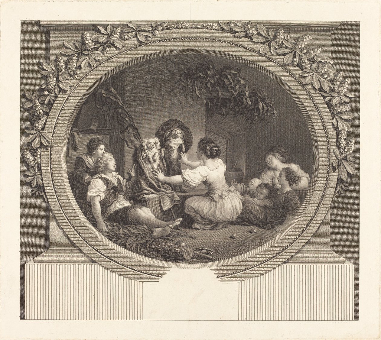 Die Erziehung macht alles von Nicolas Delaunay after Jean Honoré Fragonard