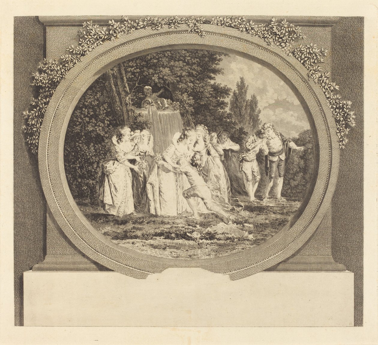 Die angenommenen Gelübde von Nicolas Delaunay after Jean Honoré Fragonard