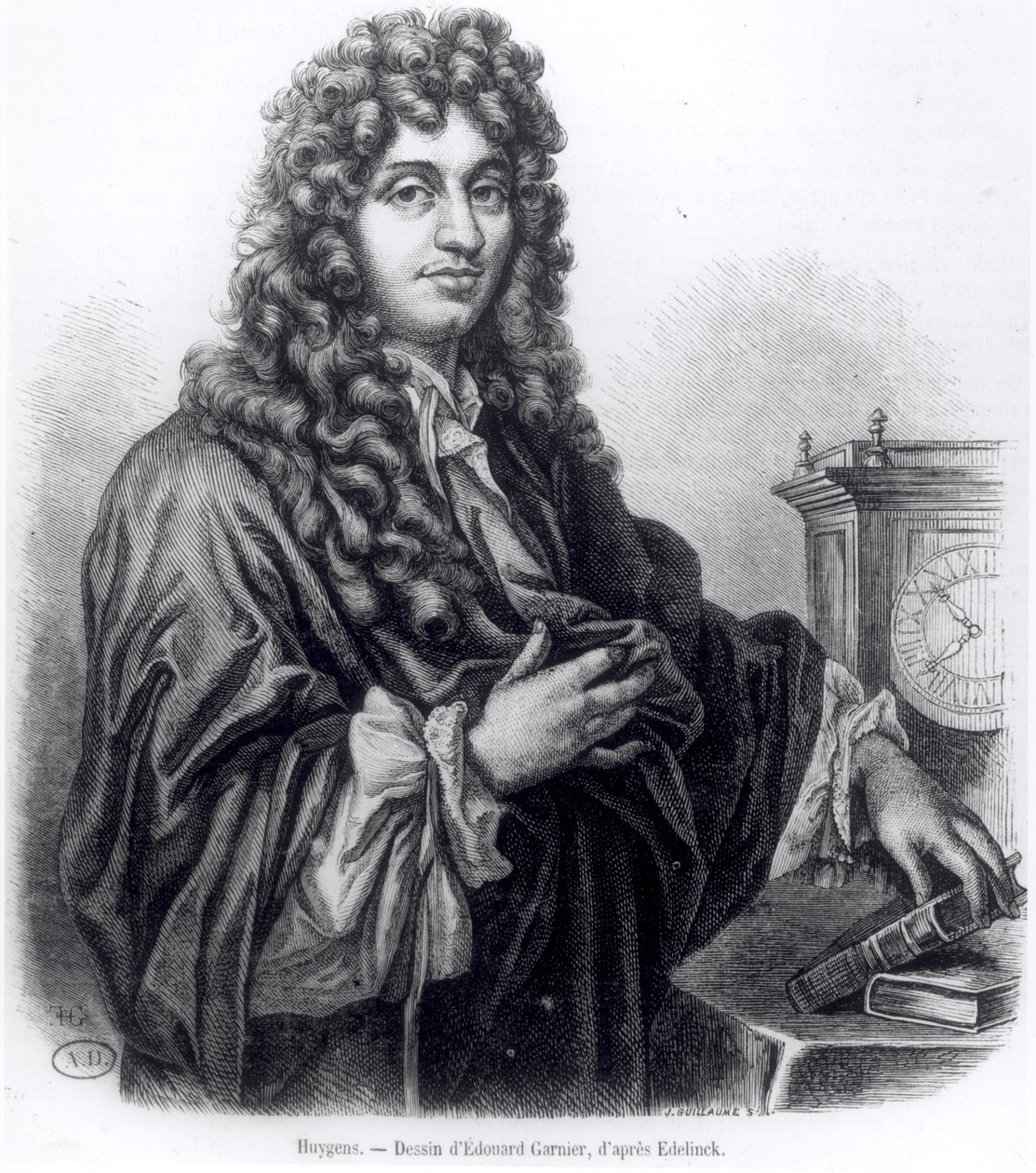 Christian Huyghens (1629-95), graviert von Edouard Garnier von Nicolas Etienne Edelinck