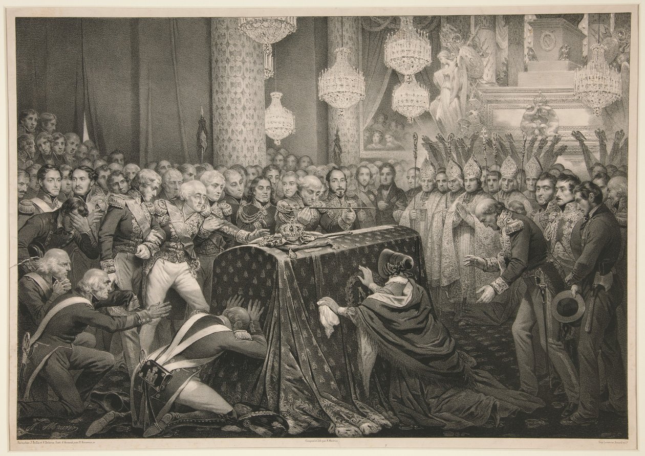 Die Überreste von Kaiser Napoleon in den Invaliden von Nicolas Eustache Maurin