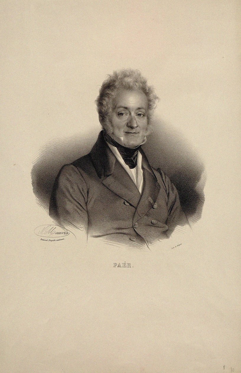 Porträt des Komponisten Ferdinando Paer von Nicolas Eustache Maurin