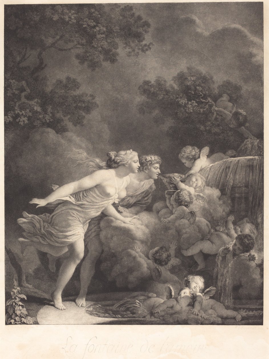 Der Liebesbrunnen von Nicolas François Regnault after Jean Honoré Fragonard