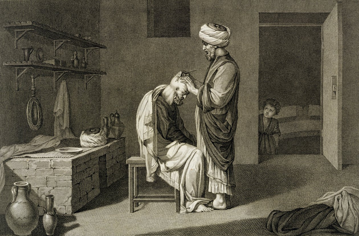 Der Barbier, aus Band II Künste und Handwerke von 