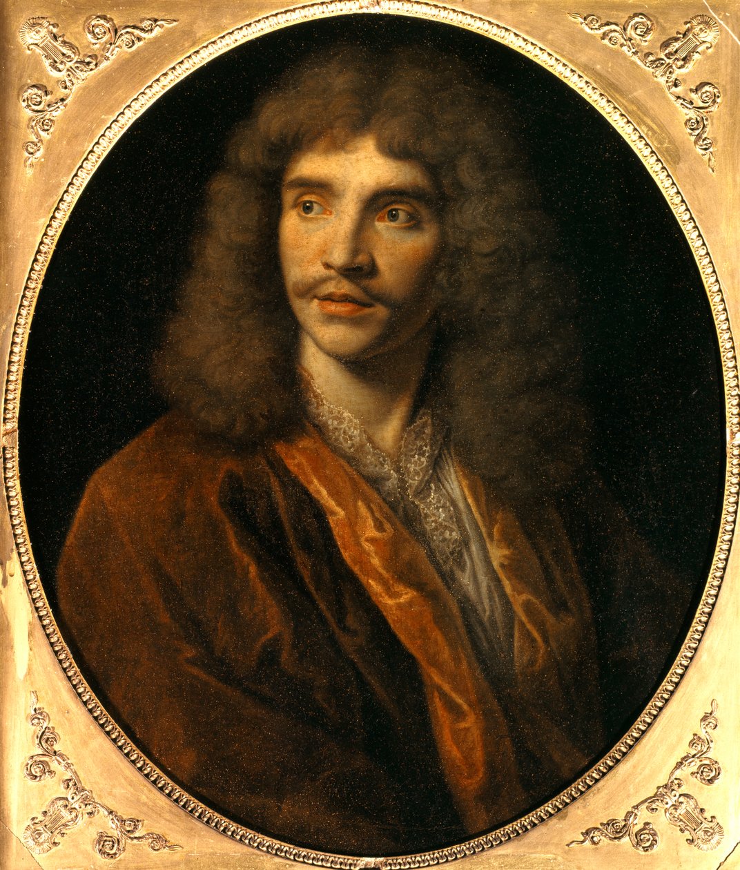 Porträt von Jean Baptiste Poquelin, genannt Molière (1622-1673) von Nicolas Mignard