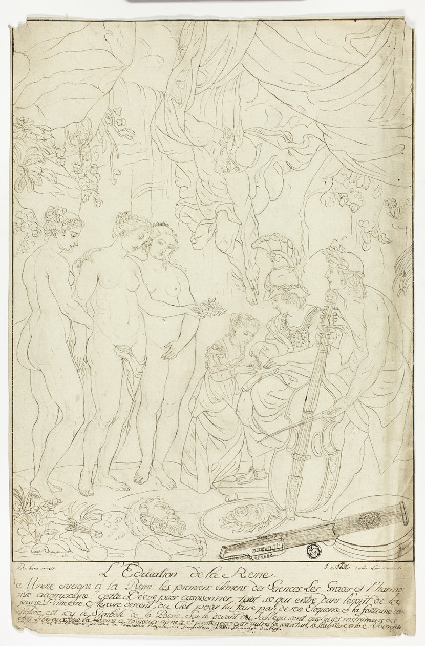 Erziehung von Marie de Medici von Nicolas Pierre Loir
