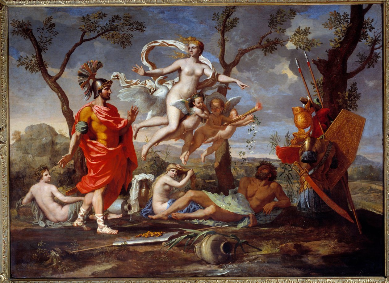 Venus bewaffnet Aeneas von Nicolas Poussin