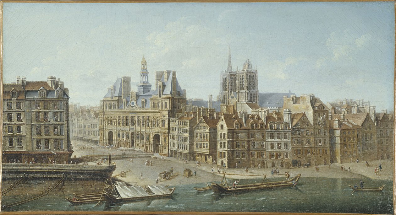 Hôtel de Ville und Place de Grève (jetzt Place de l