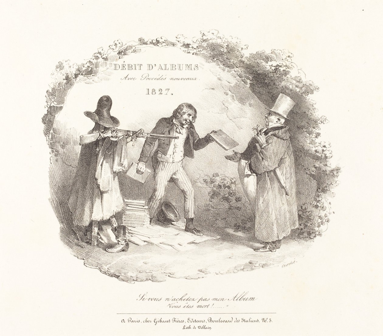 Verkauf von Alben mit neuen Verfahren von Nicolas Toussaint Charlet