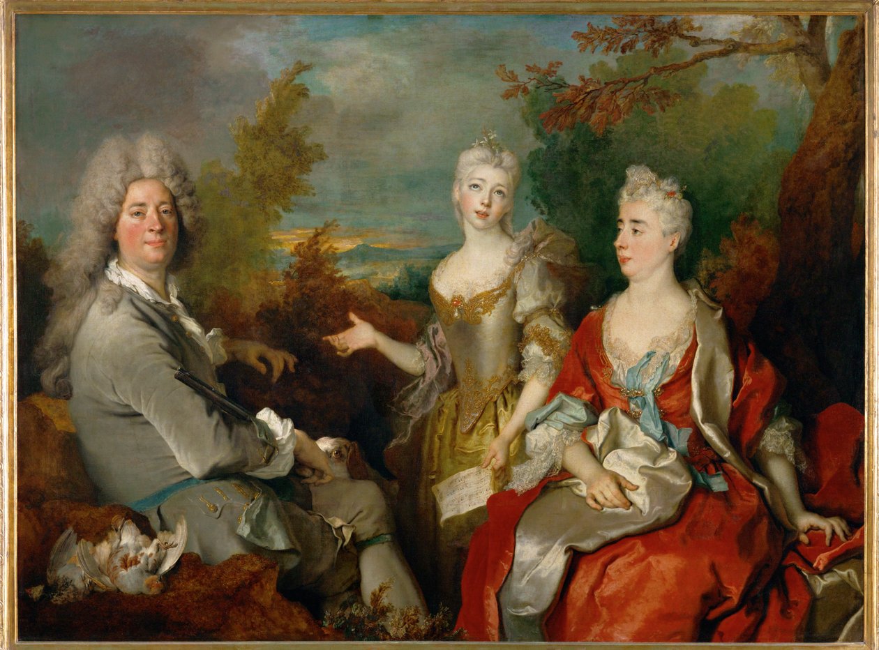 Familienporträt von Nicolas de (workshop) Largilliere