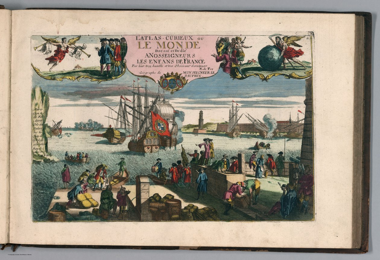 Der neugierige Atlas oder die Welt dargestellt in allgemeinen und besonderen Karten des Himmels und der Erde, S. 11 von Nicolas de Fer
