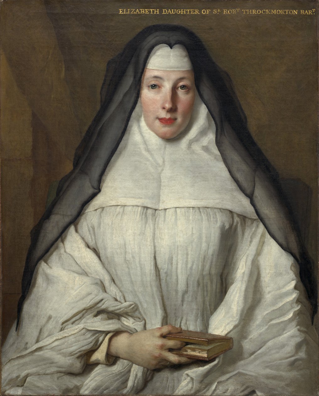 Elizabeth Throckmorton, Kanonissin des Ordens der Dames Augustines Anglaises, 1729 von Nicolas de Largillière