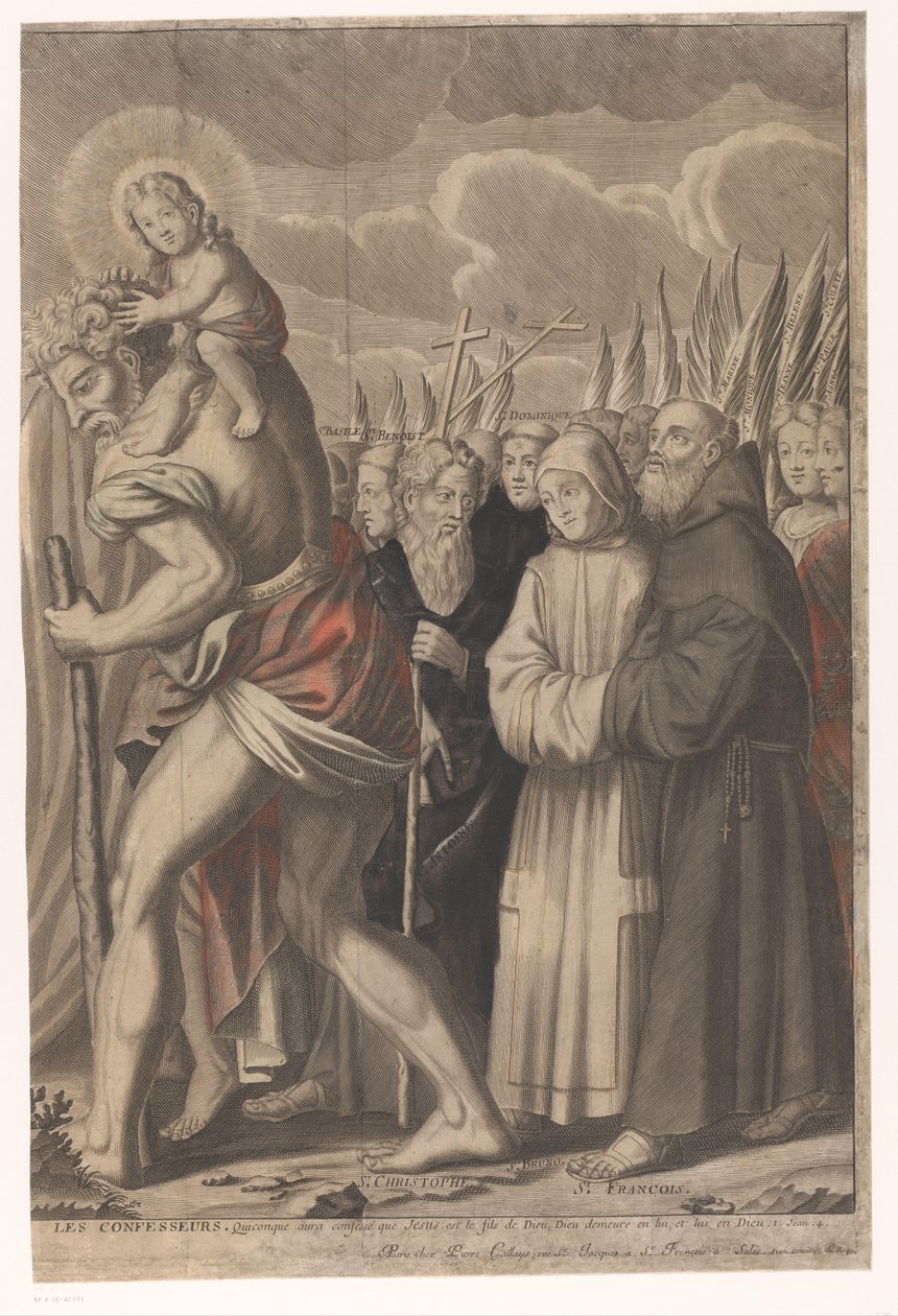 Triumphzug Christi mit Figuren aus dem Alten und Neuen Testament von Nicolas de Larmessin (I)