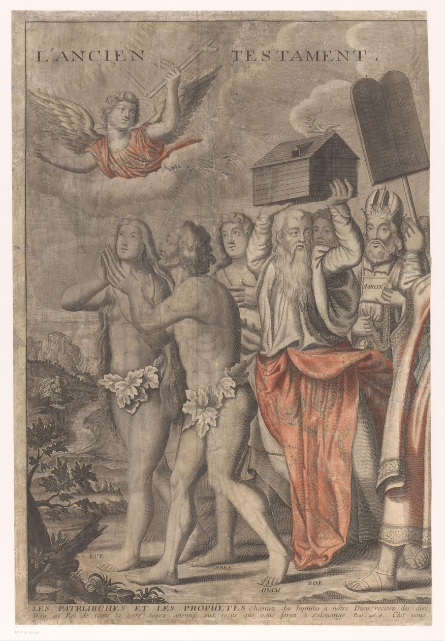 Triumphzug Christi mit Figuren aus dem Alten und Neuen Testament (erster Teil) von Nicolas de Larmessin (I)