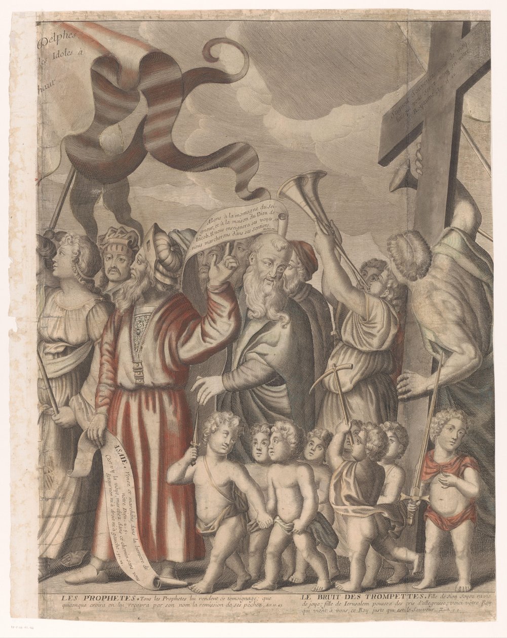 Triumphzug Christi mit Figuren aus dem Alten und Neuen Testament (vierter Teil) von Nicolas de Larmessin (I)
