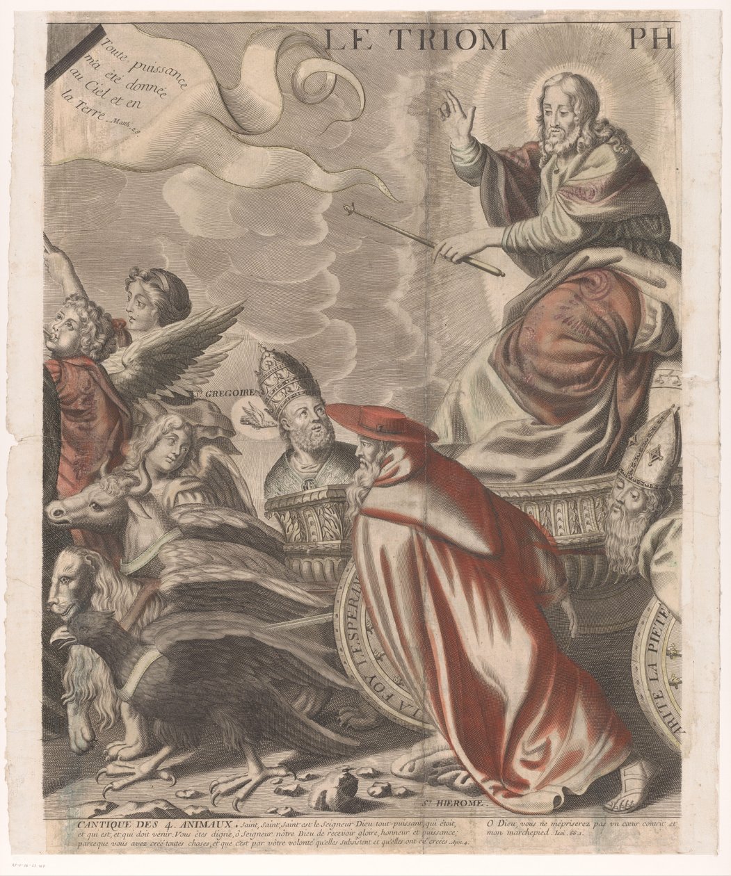Triumphzug Christi mit Figuren aus dem Alten und Neuen Testament (fünfter Teil) von Nicolas de Larmessin (I)
