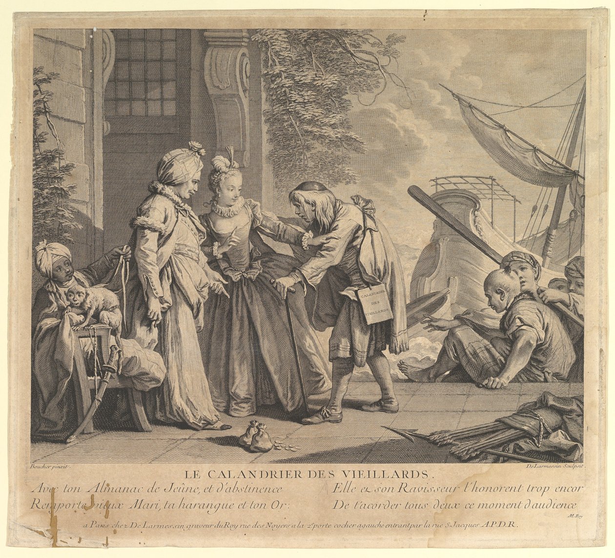 Le Calandrier des Vieillards Der Kalender der alten Männer, aus Suite d