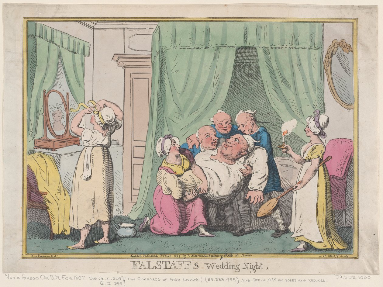 Falstaffs Hochzeitsnacht, Oktober 1807 von Nicolaus Heideloff