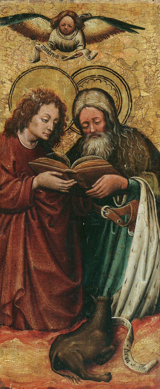 Die Evangelisten Matthäus und Lukas von Niederländischer Maler
