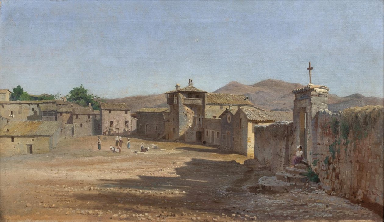 Marktplatz in Anticoli Corrado, Italien von Niels Bredal