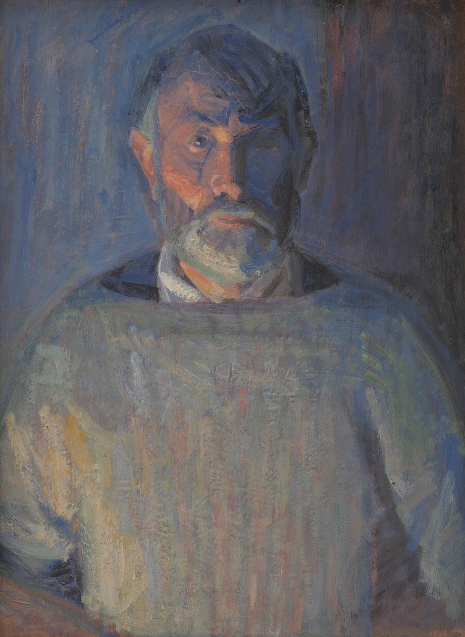 Porträt des Künstlers. Lampenlicht von Niels Larsen Stevns