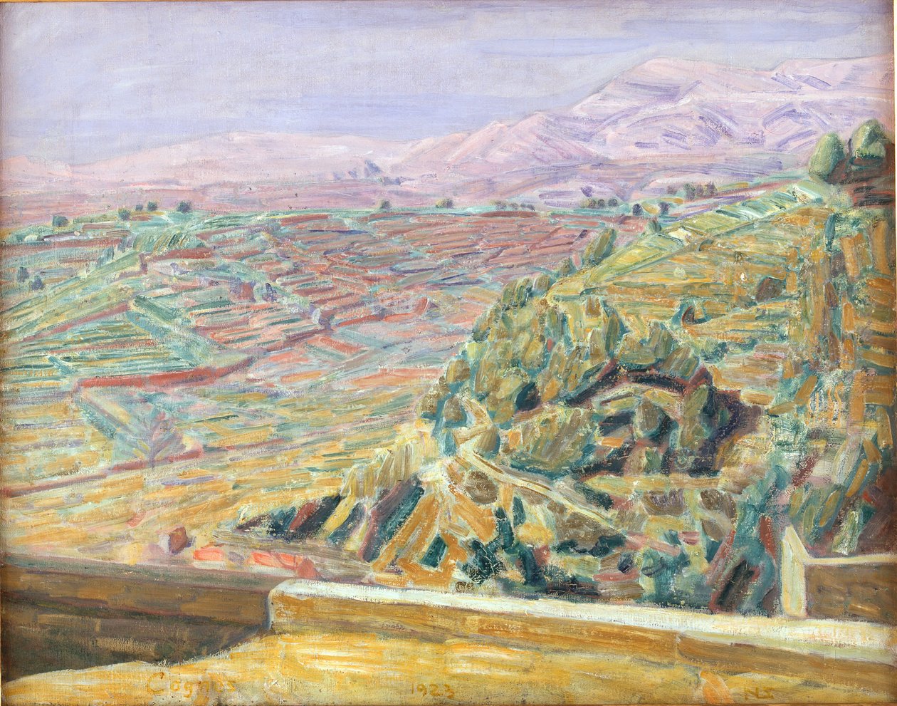 Aussicht vom Schlossplatz, Cagnes von Niels Larsen Stevns
