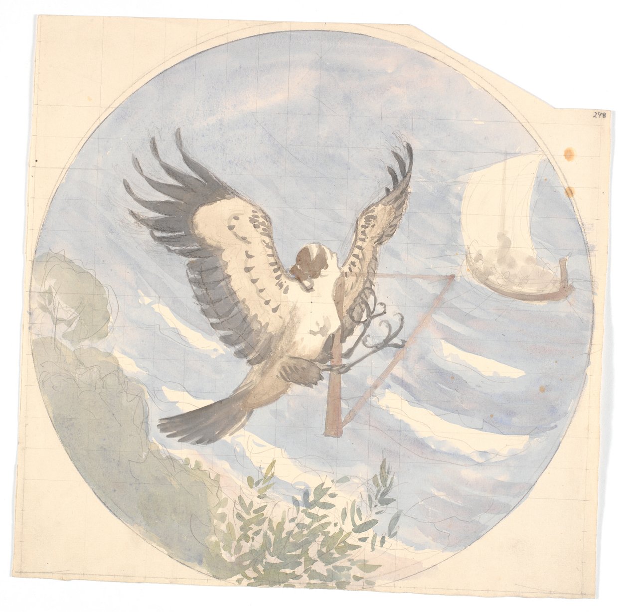 Odysseus segelt an der Insel der Sirenen vorbei von Niels Skovgaard