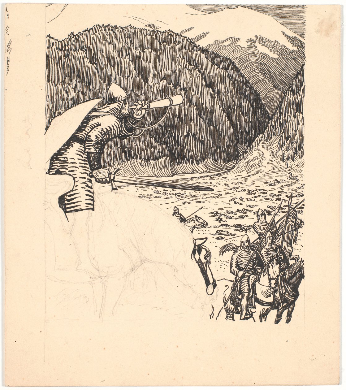 Roland bläst ins Horn von Niels Skovgaard