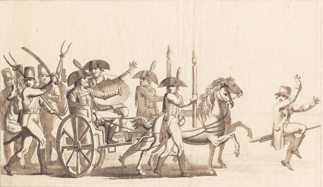 Catharts und Gambiers Triumphzug in London nach dem Zug nach Kopenhagen von Niels Truslew