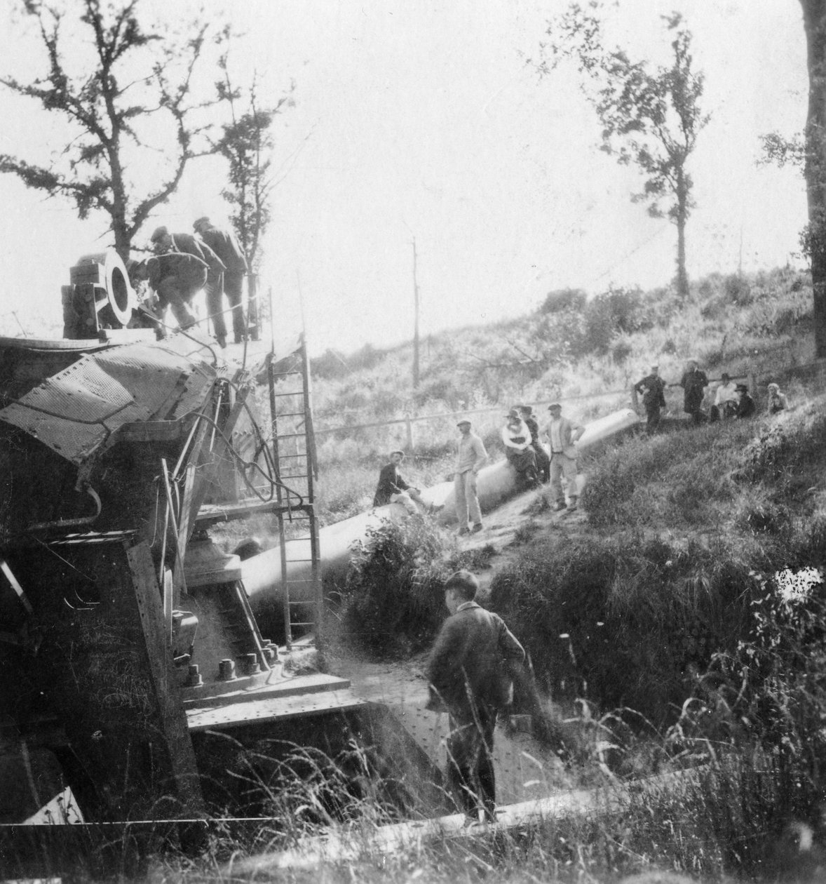 Dicke Bertha, die deutsche Kanone, die Paris beschoss, Erster Weltkrieg, ca. 1918 von Nightingale and Co