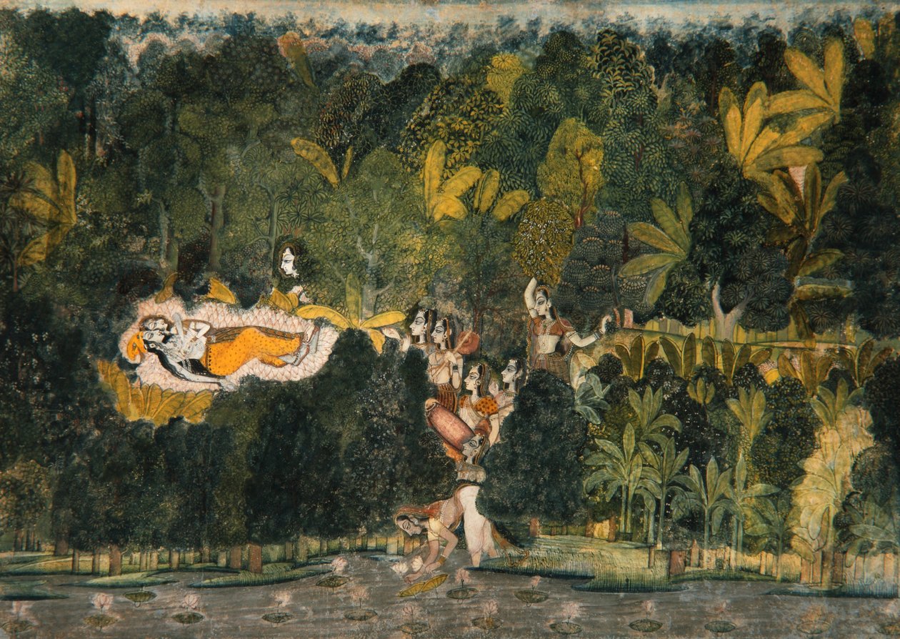 Die Laube der stillen Leidenschaft, ca. 1750 von Nihal Chand