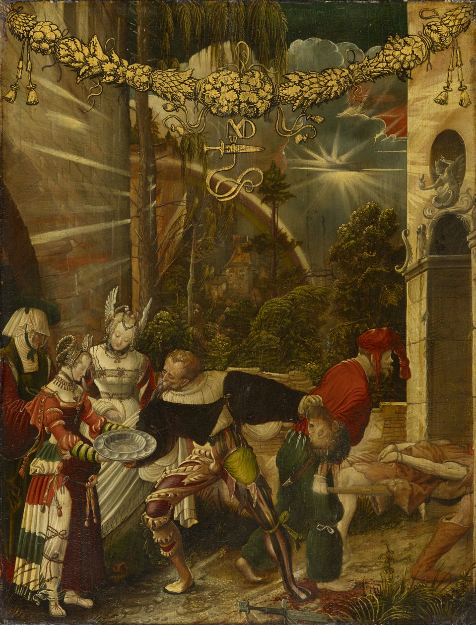 Die Enthauptung des heiligen Johannes des Täufers, ca. 1517 von Niklaus Manuel