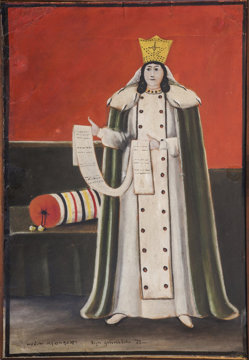 Königin Tamar von Georgien (1160-1213) von Niko Pirosmanashvili