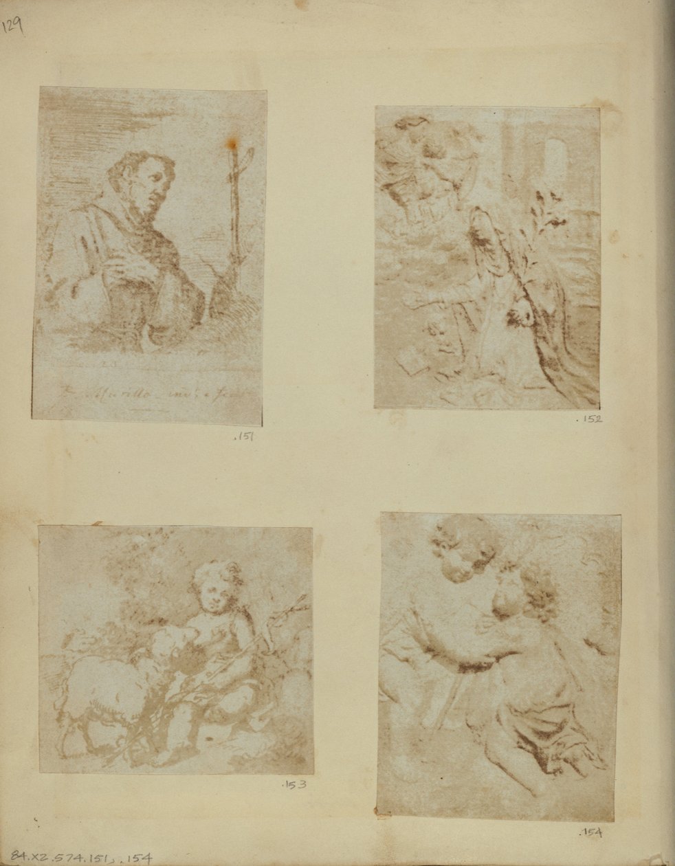 St. Franziskus. Nach einer angeblich einzigartigen Radierung von Murillo von Nikolaas Henneman