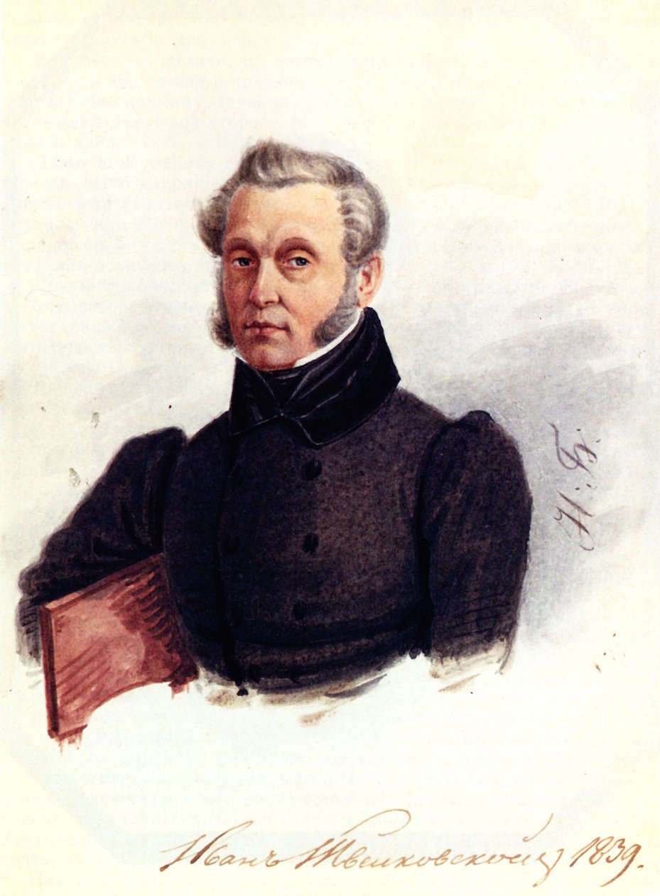 Porträt des Dekabristen Iwan Powalo-Schweikowski 1787-1845, 1839 von Nikolai Alexandrovich Bestuzhev