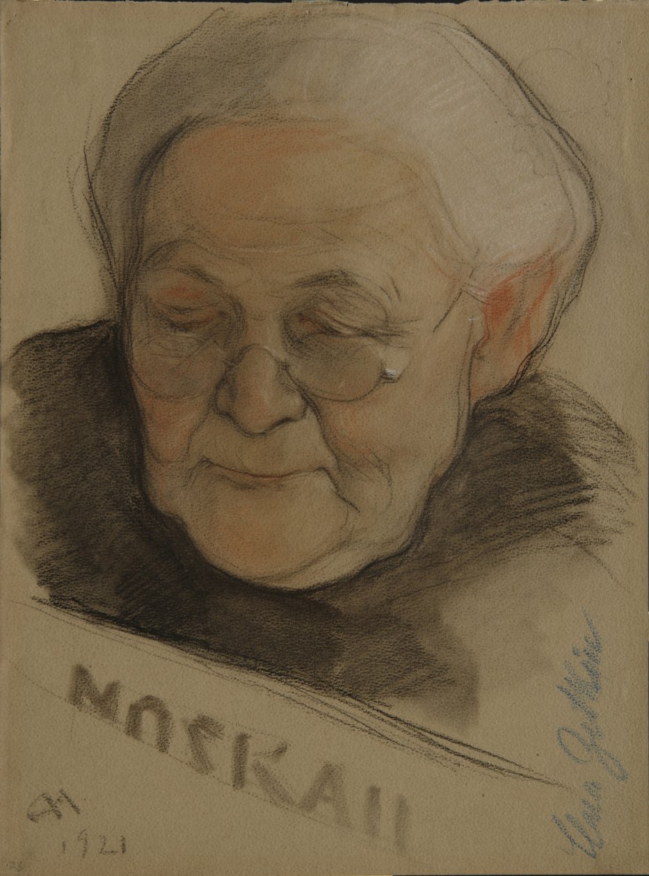Porträt von Clara Zetkin 1857-1933, 1921 von Nikolai Andreevich Andreev