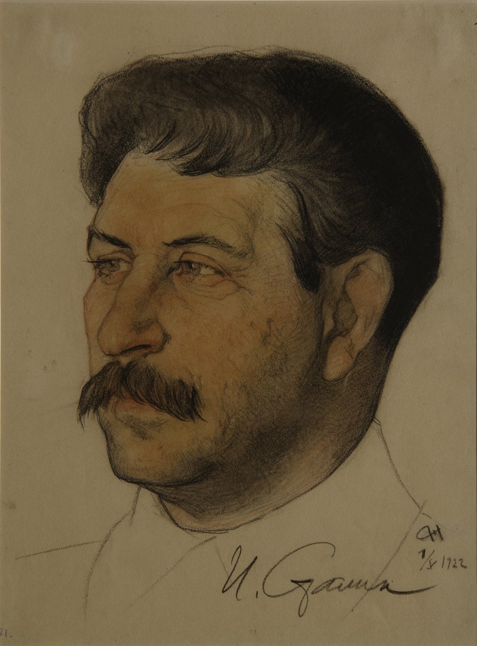 Porträt von Joseph Stalin, 1922 von Nikolai Andreevich Andreev