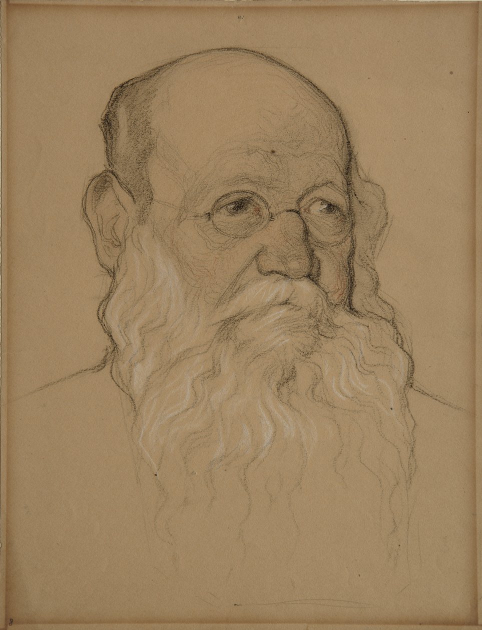 Porträt des revolutionären Grafen Pjotr A. Kropotkin 1842-1921, 1920-1921 von Nikolai Andreevich Andreev