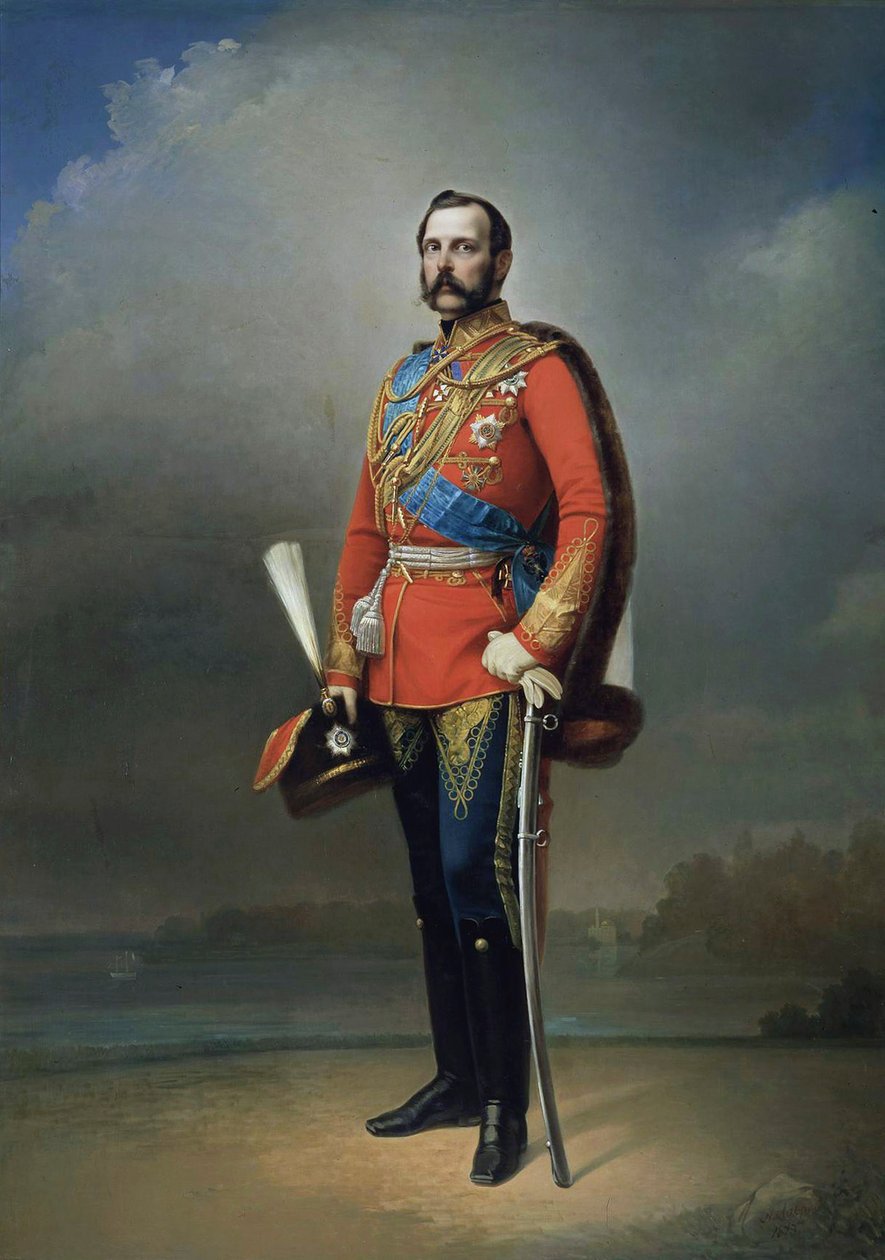 Porträt von Kaiser Alexander II, 1818-1881, 1873 von Nikolai Andreevich Lavrov