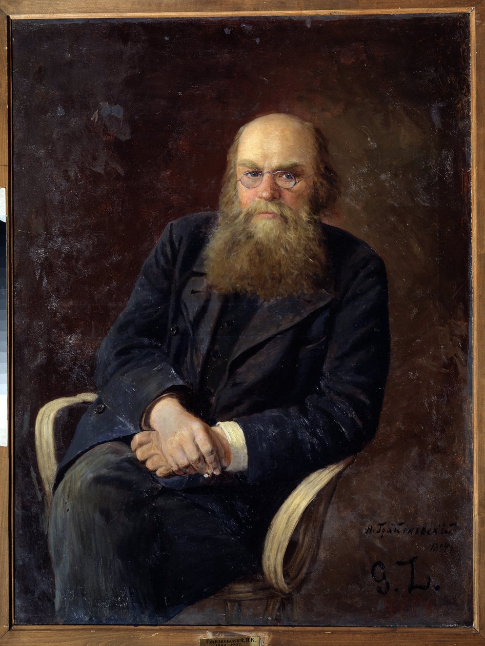 Porträt des Schriftstellers Nikolay N. Zlatovratsky von Nikolai Karlovich Grandkovsky
