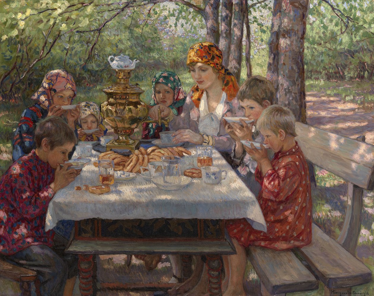 Die Gäste der Lehrer von Nikolai Petrovich Bogdanov Belsky