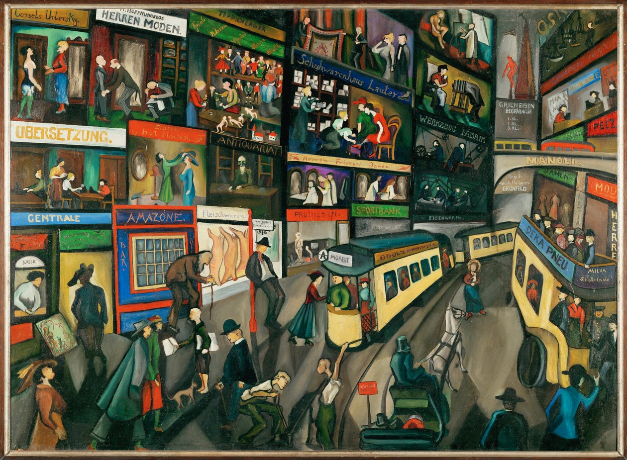 Straßenszene in Berlin von Nikolaus Braun