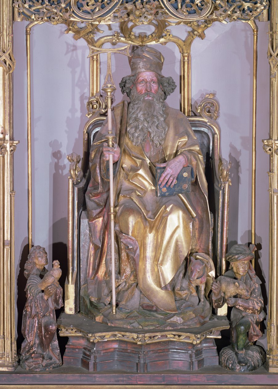Isenheimer Altar (Detail) von St. Antonius dem Einsiedler von Nikolaus Hagenauer