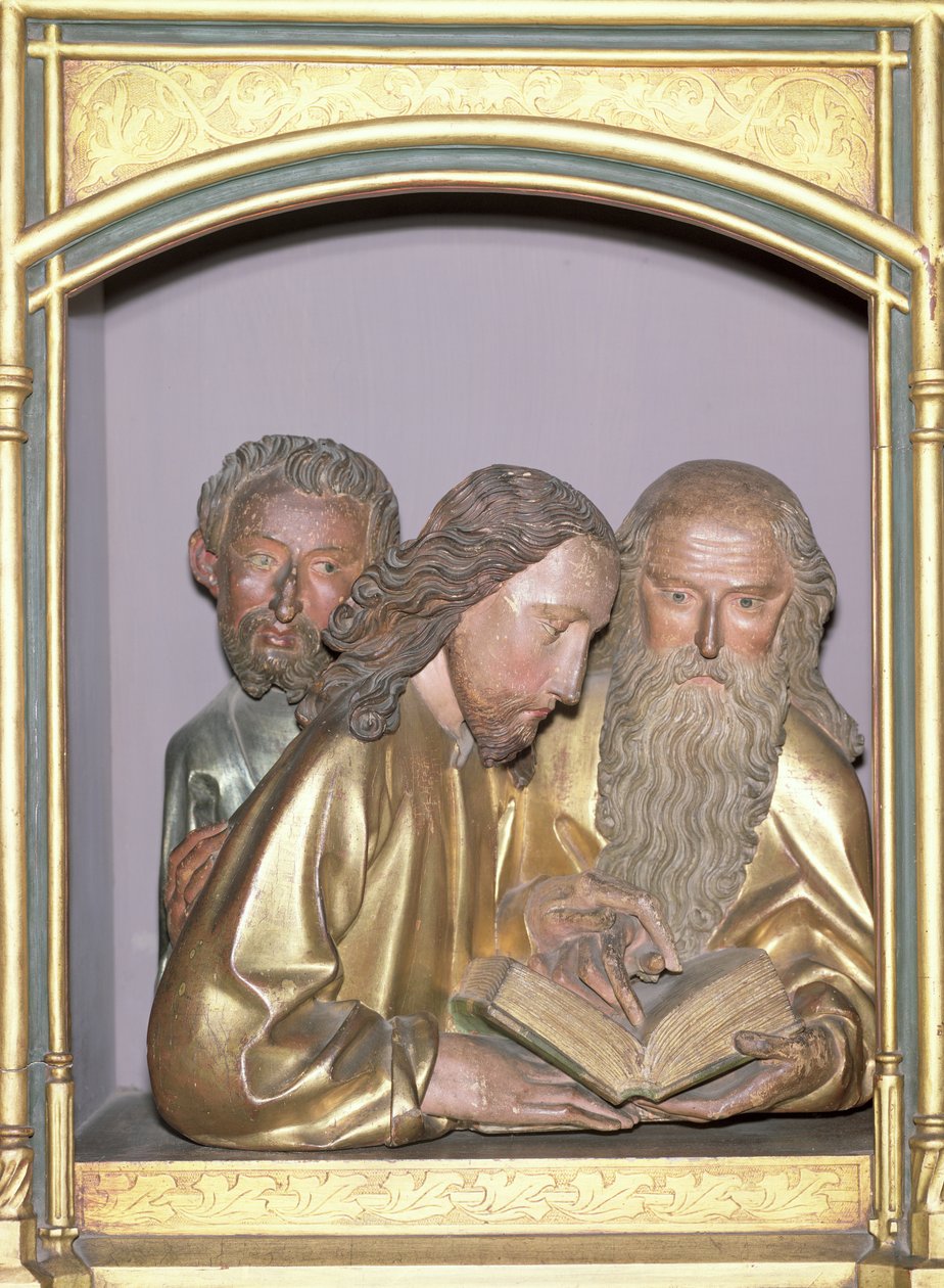 St. Jakobus der Jüngere, St. Philippus und St. Barnabas, vom Isenheimer Altar, ca. 1490 von Nikolaus Hagenauer